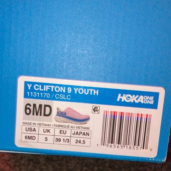 Hoka Pink and Blue Sneakers with Cushioned Sole - Picture 2 of 6
